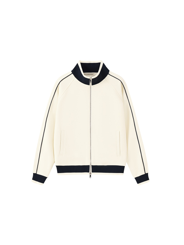 Color Block Raglan Sleeve Zip Track Jacket #RQ0019 | TAPSTITCH